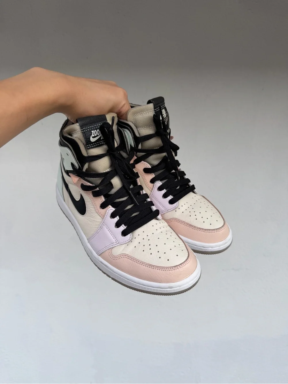 Nike Air Jordan 1 Mid Pastel Multi-Color Women's Sneakers